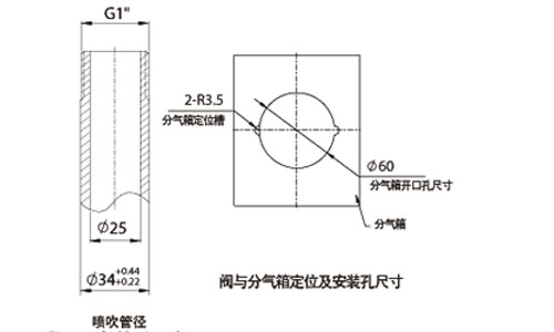 电磁脉冲阀安装尺寸图