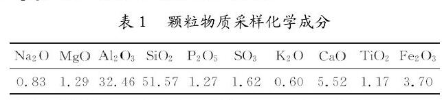 表１　颗粒物质采样化学成分